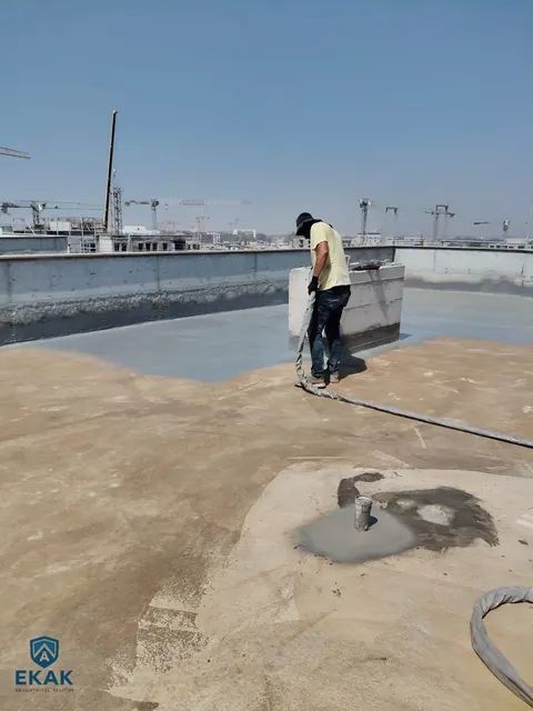 Polyurea su yalıtımı saha uygulaması 4